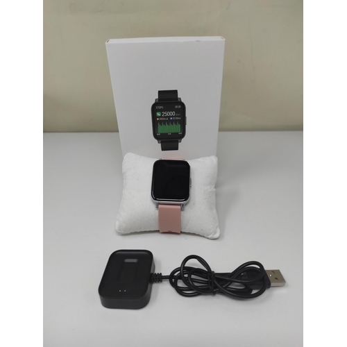 1506 - Smartwatch Donna, 1,69'' Orologio Fitness Cardiofrequenzimetro da Polso Pressione Sanguigna, Contapa... 