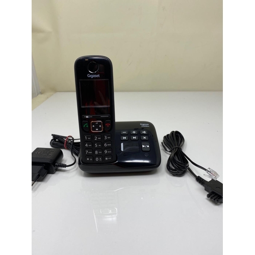 1549 - Gigaset AS690A Cordless Phone with Answering Machine - DECT Phone with Hands-Free Function, Large Di... 