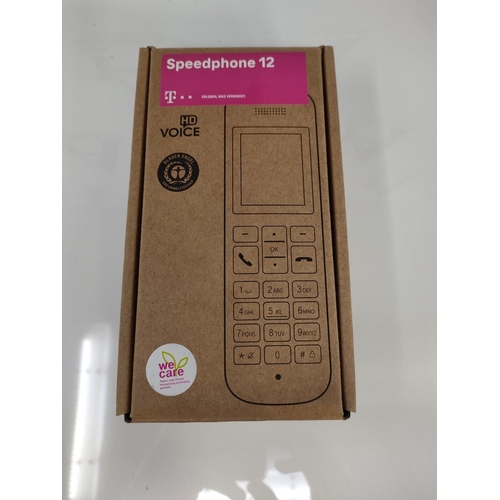 1565 - Telekom Festnetztelefon Speedphone 12 in Schwarz schnurlos | Zur Nutzung an aktuellen Routern mit DE... 