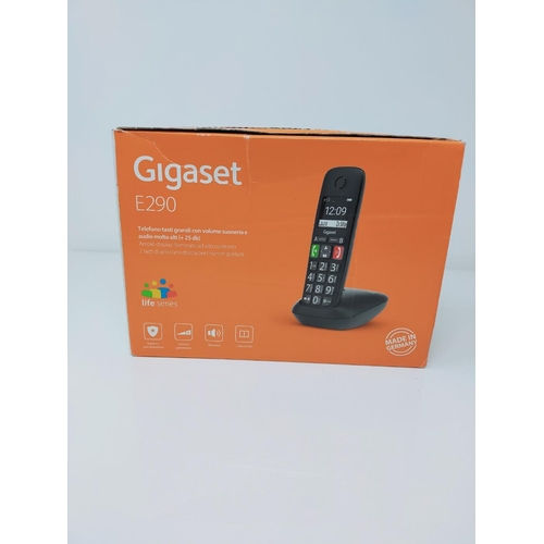 1632 - Gigaset E290 cordless phone with strong ringtones, big numbers and improved sound, quick button, han... 