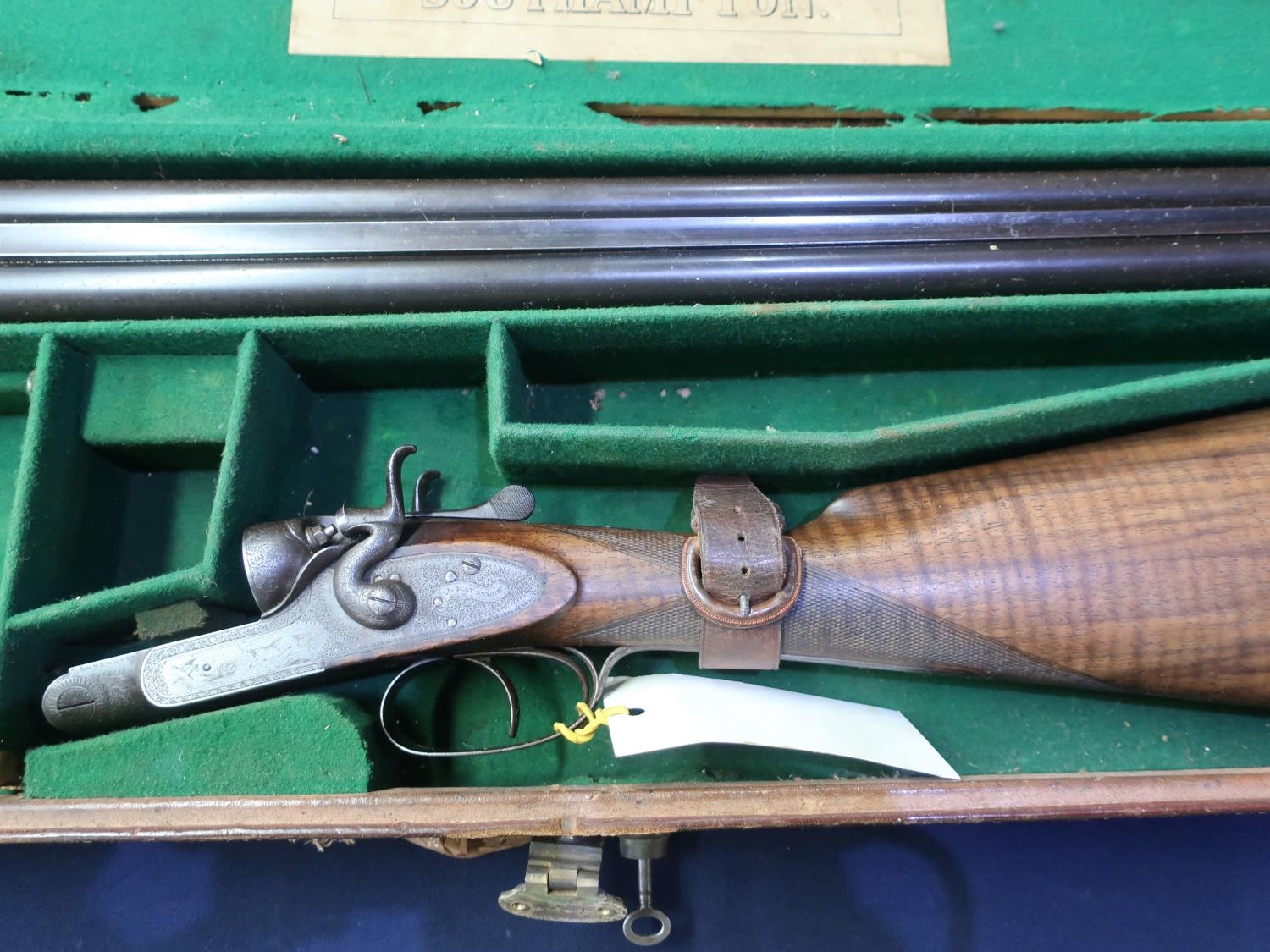 Cased J. Patstone 12 bore hammer gun - auctions & price archive