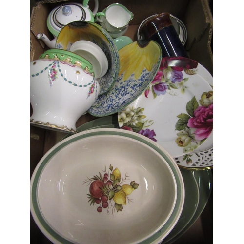 363 - Quantity of Wedgwood Covent Garden plates and serving dishes and various other bowls, plates, teacup... 