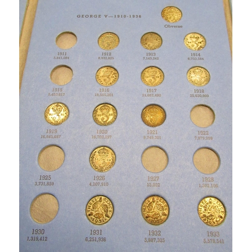 Three Whitman complete Coin Folders GB Shillings 193751, Pennies 1902
