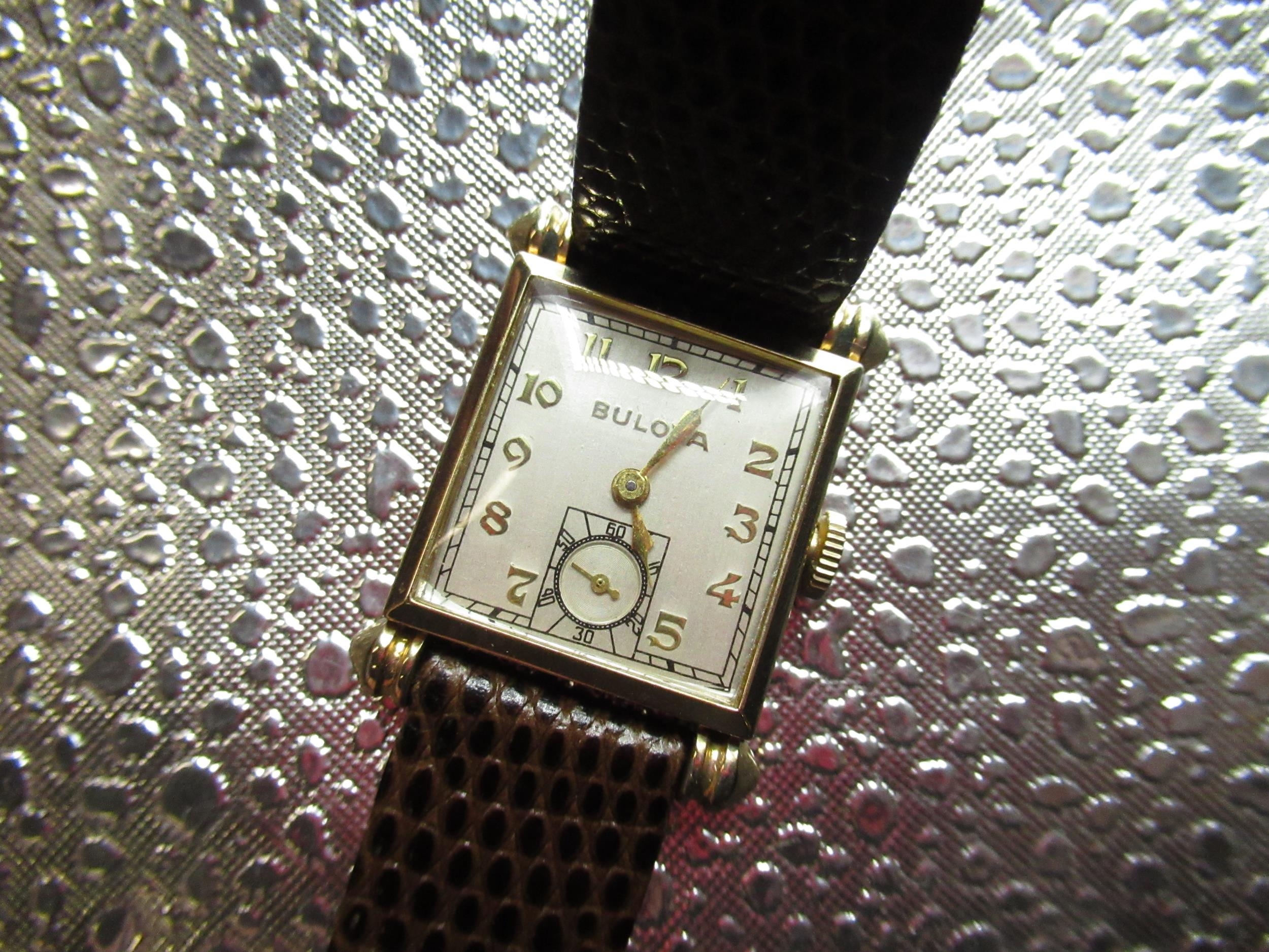 1940's Bulova hand wound wristwatch - auctions & price archive