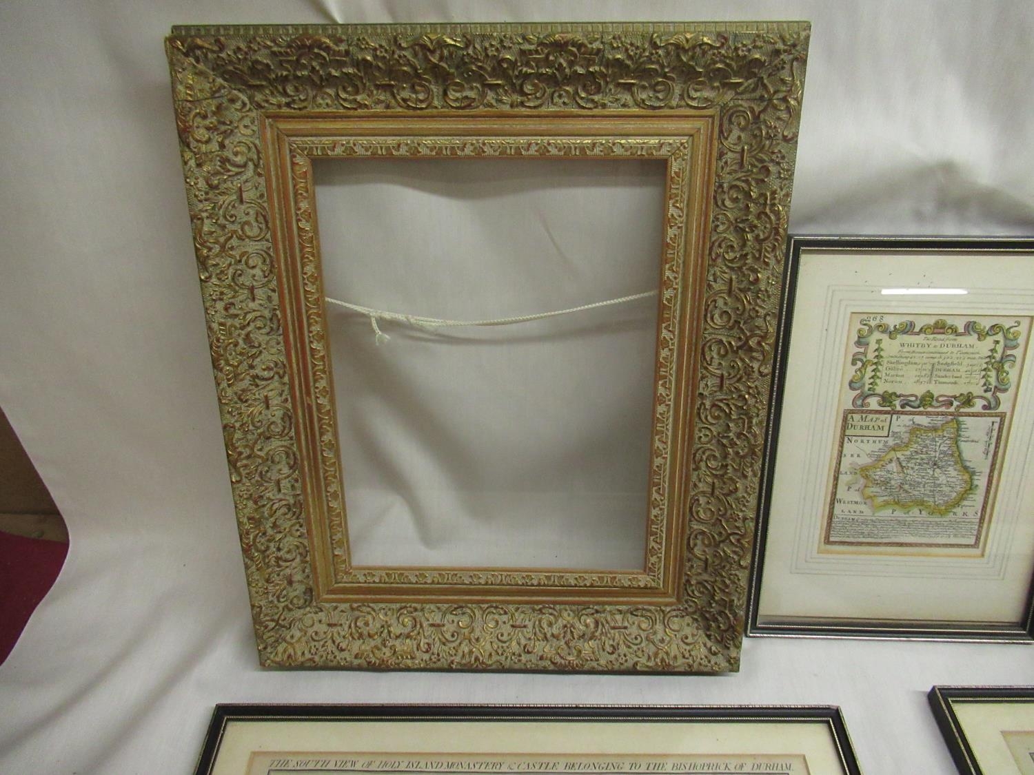 Gilt frame map of the road from Whitby auctions & price archive