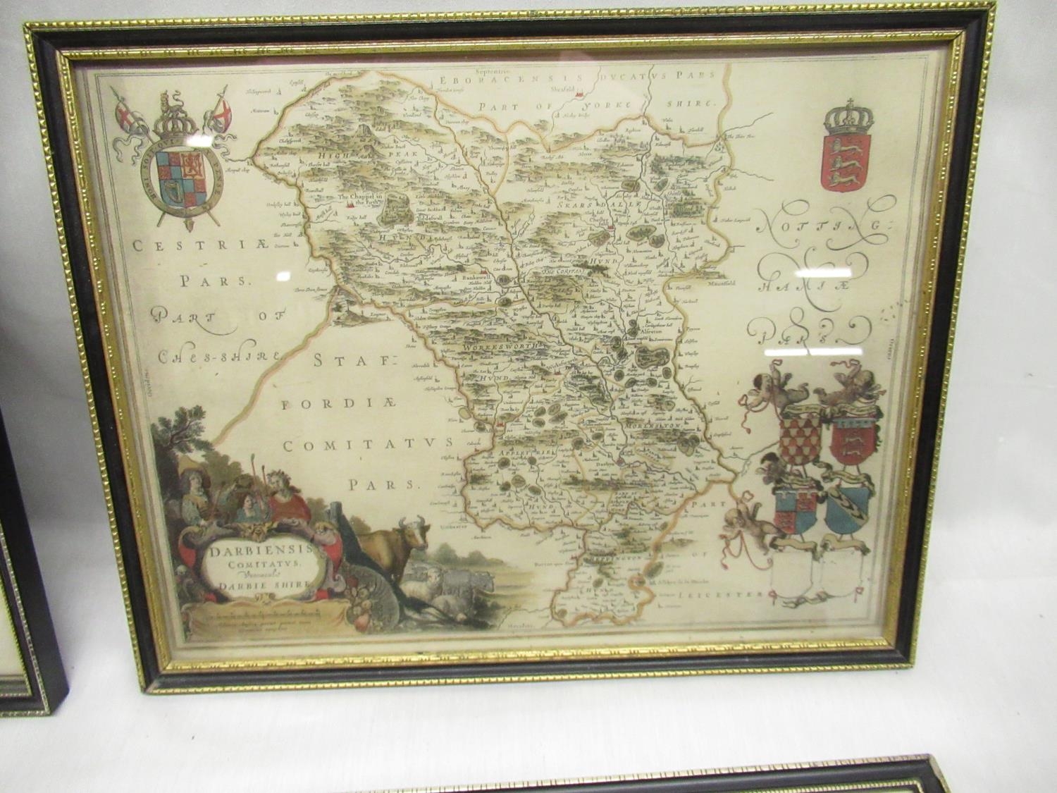 Gilt frame map of the road from Whitby auctions & price archive