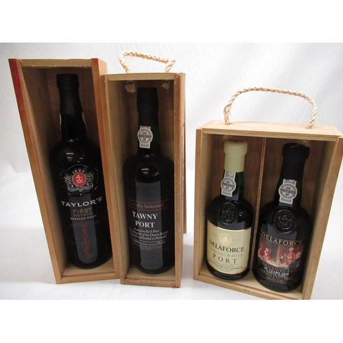 639 - Taylor's First Estate Reserve Port, M&S Specially Selected Tawny Port, both 75cl 20%vol, and Delafor... 