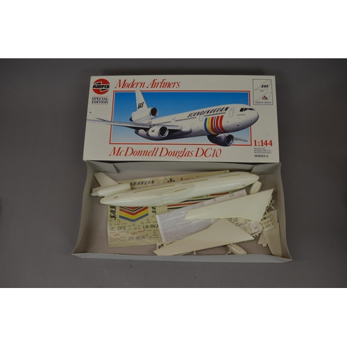 121 - Five civilian airliner models 1/144 scale
