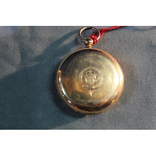 600a - Victorian 18ct gold cased key wound open-faced pocket watch, hallmarked 18kt gold case, numbered 219... 