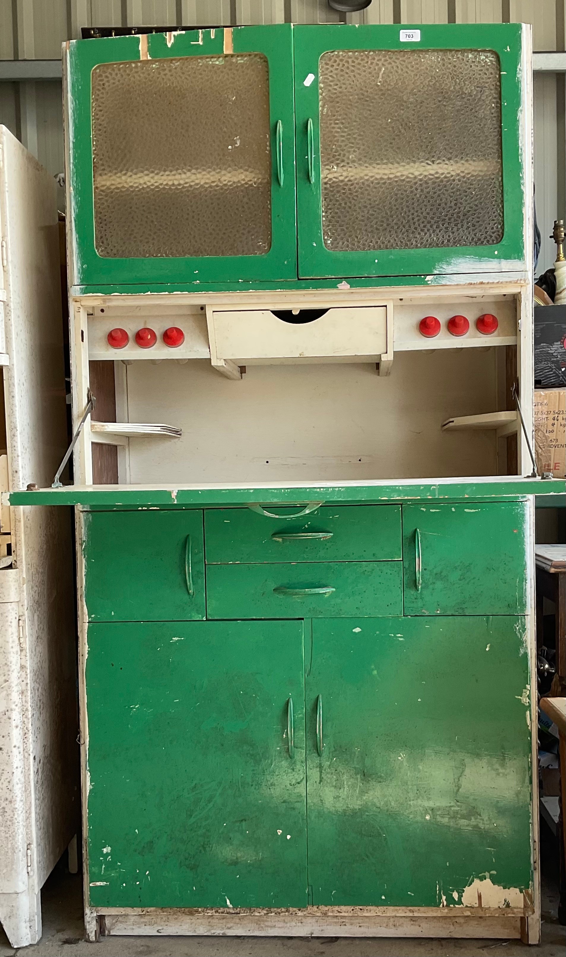 Hygena green painted kitchen auctions & price archive