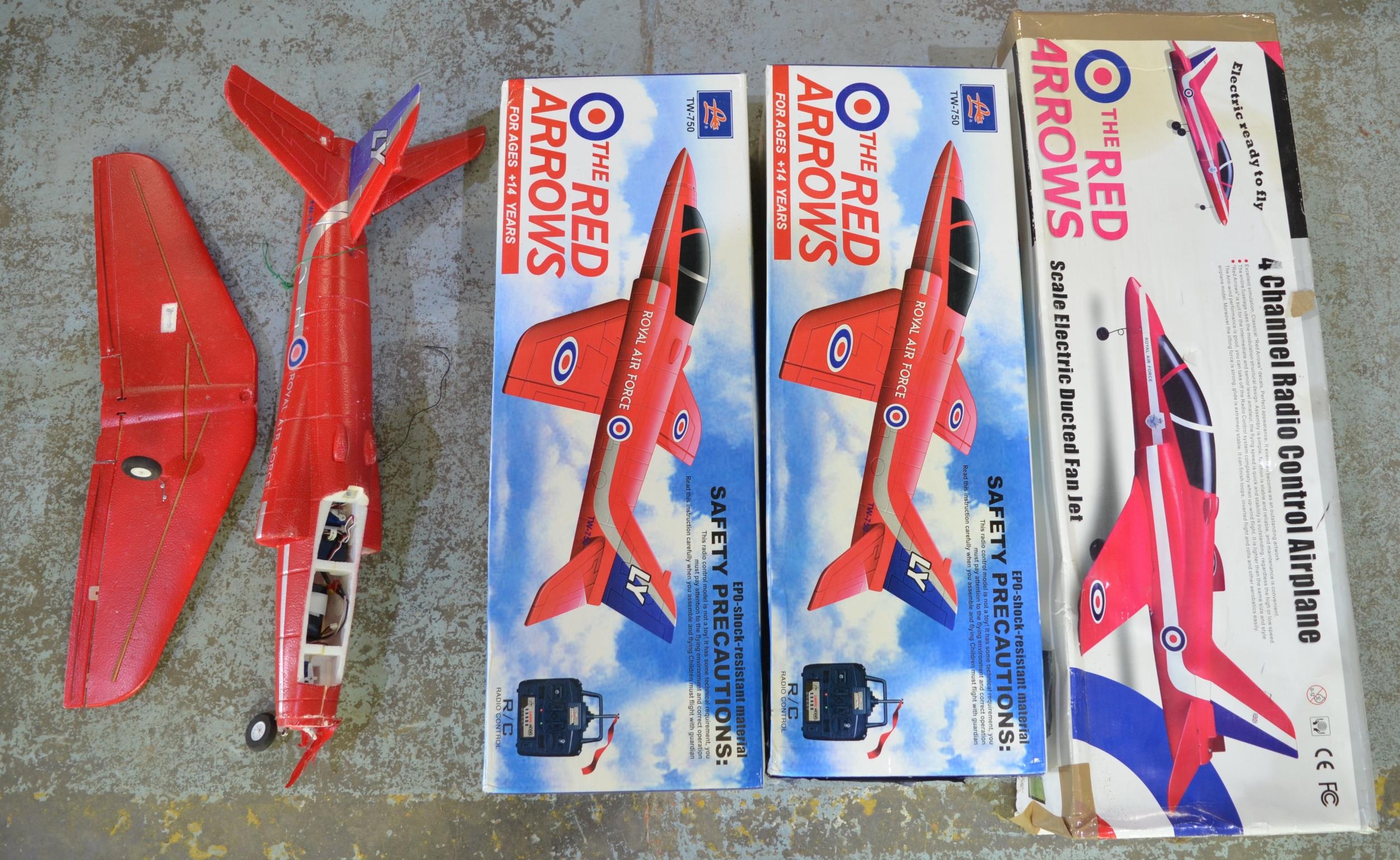 Three radio controlled flying Hawk - auctions & price archive