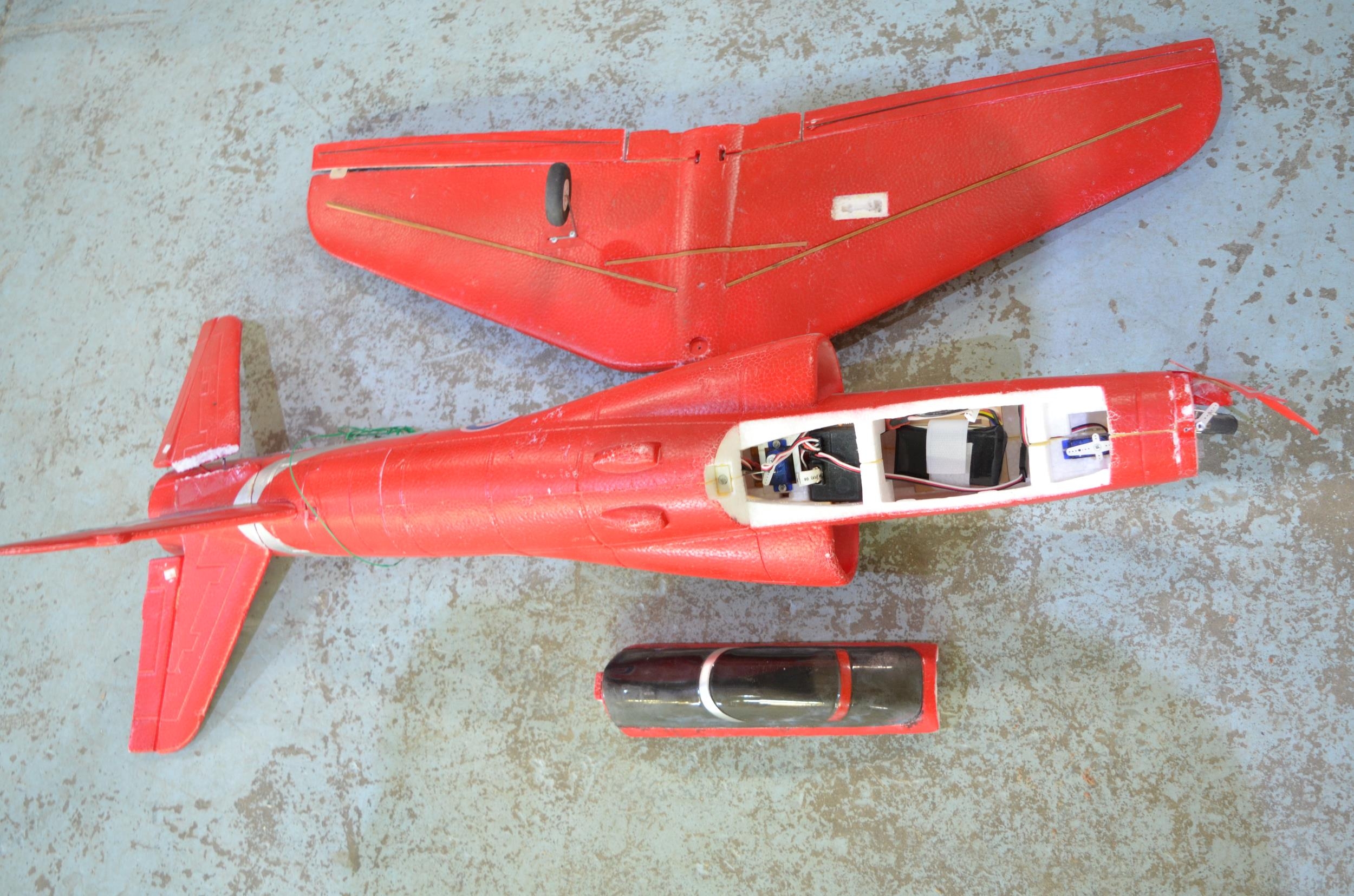 Three radio controlled flying Hawk - auctions & price archive