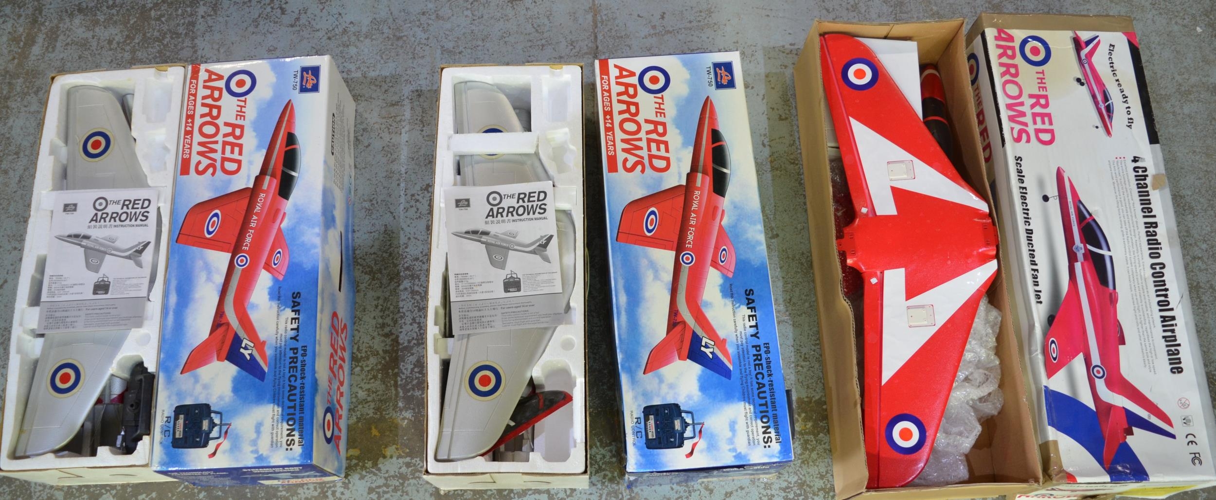 Three radio controlled flying Hawk - auctions & price archive