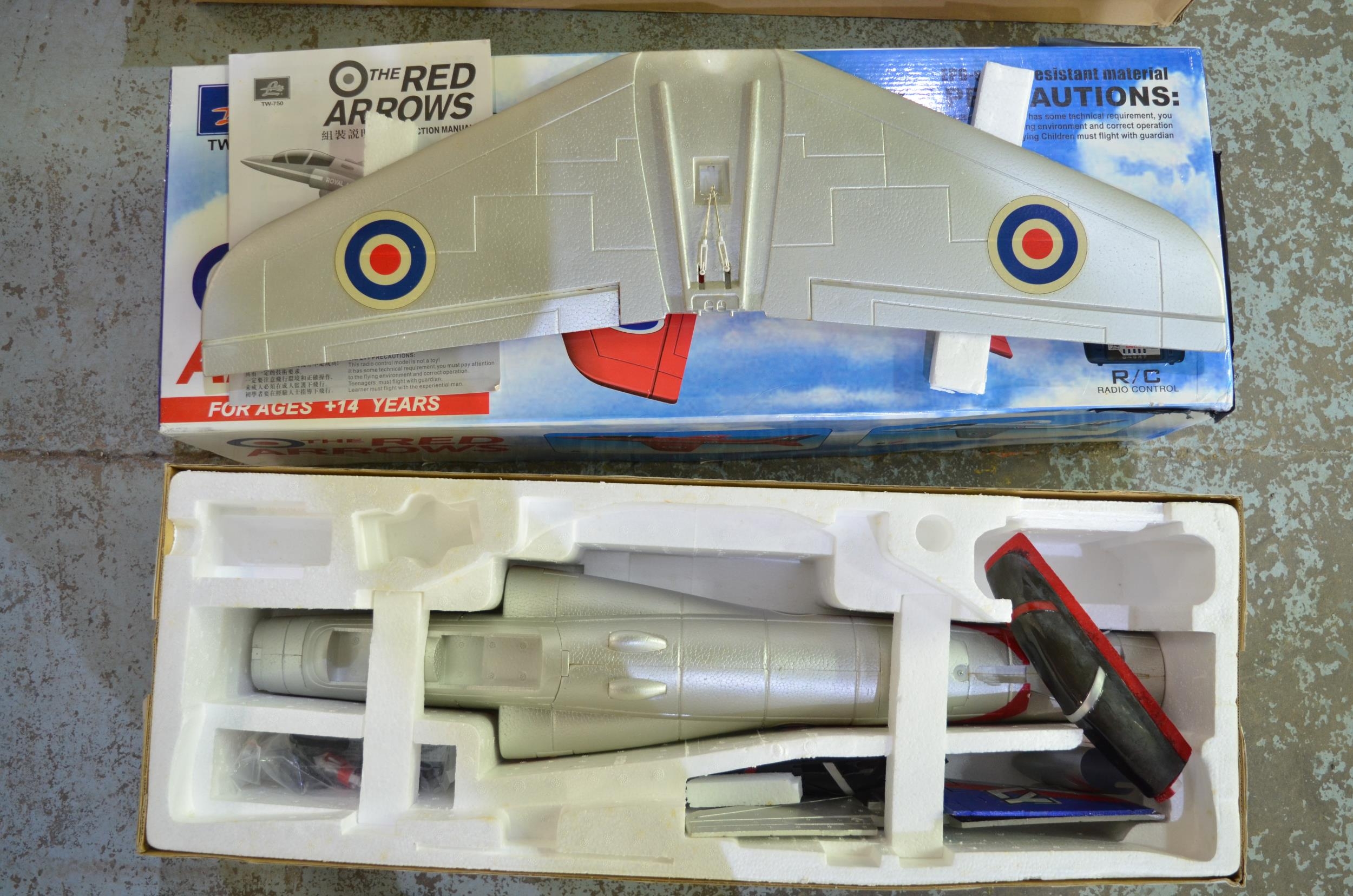 Three radio controlled flying Hawk - auctions & price archive
