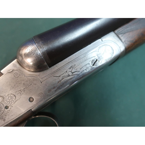 417 - Registered Firearms Dealer only - Deactivated Belgian 12 bore side by side side-lock shotgun with 30... 