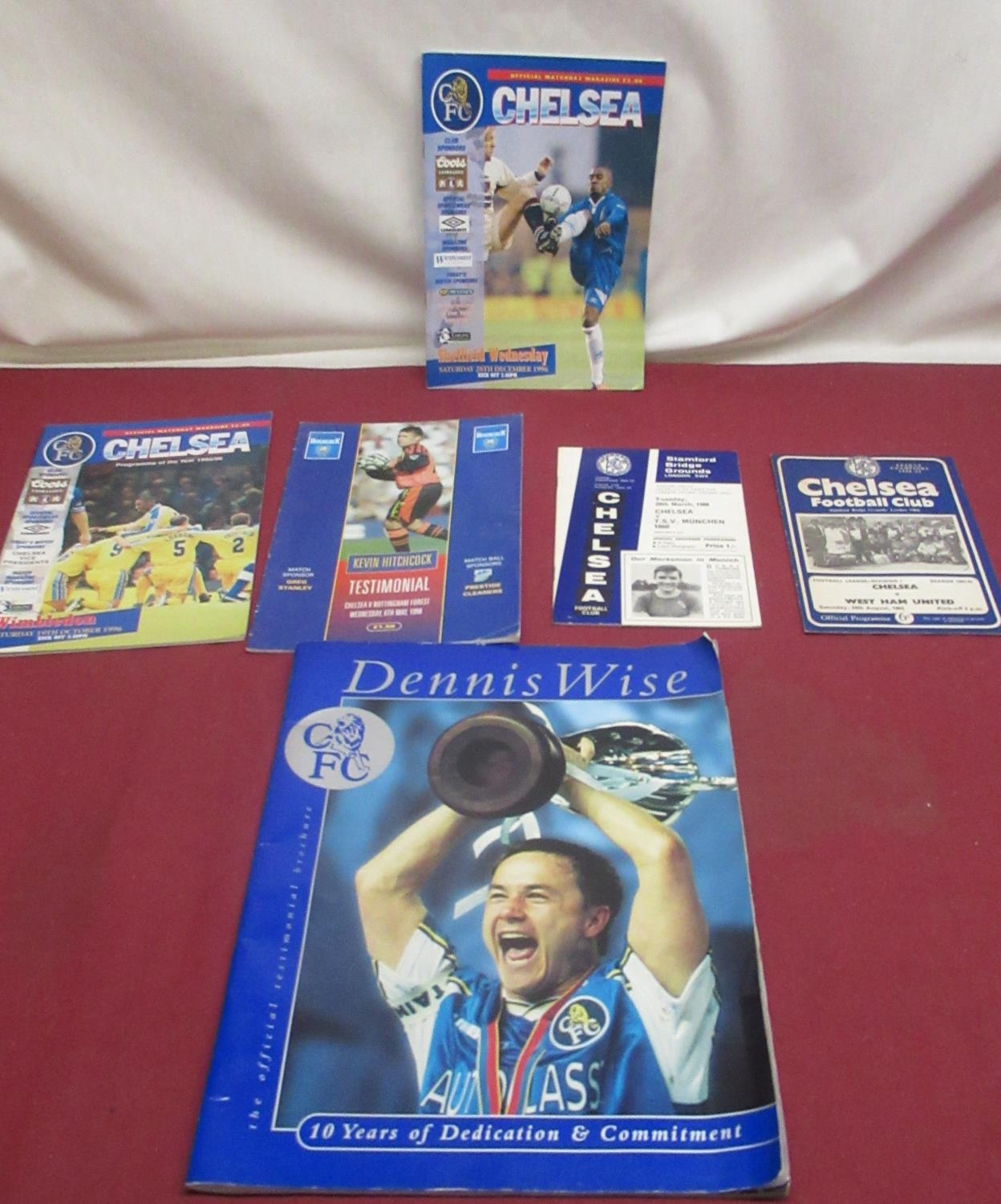 Six Chelsea football programmes from the - auctions & price archive