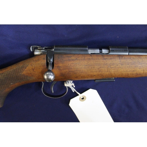 444 - Brno model 1 model bolt action rifle with magazine .22 RF, serial no. 86887 (section one certificate... 