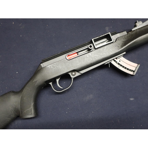 437 - Boxed Remington Viper model 522 semi-auto rifle, barrel screw cut for sound moderator with synthetic... 