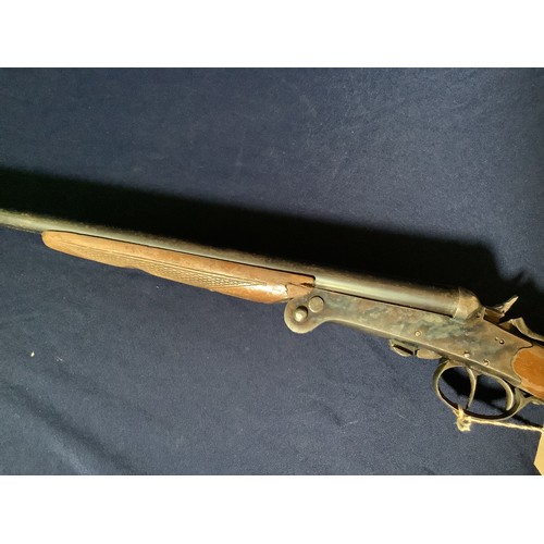 353 - RFD ONLY: Spanish side lever opening, folding action side by side .410 shotgun with 28 inch barrel (... 