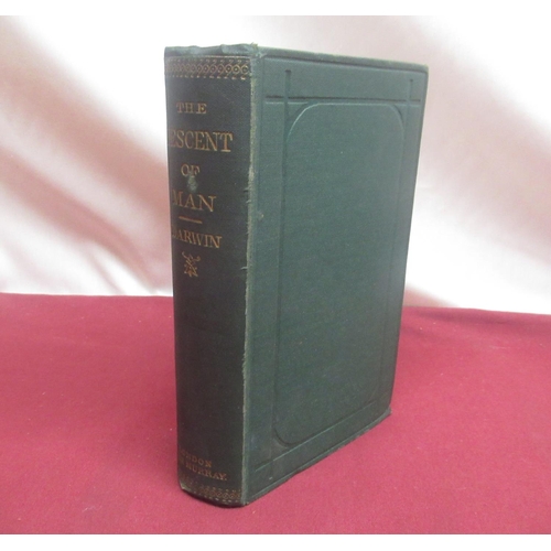 1296 - Charles Darwin, The Descent of Man and Selection in Relation to Sex, John Murray, 1879, Hardback
