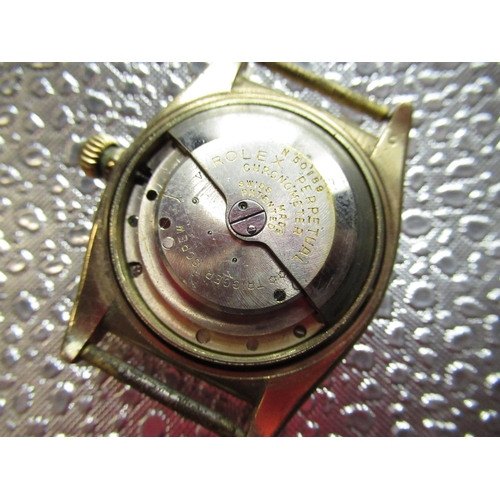 1203 - 1940's Rolex 9ct gold Bubble Back Oyster Perpetual Chronometer automatic wristwatch, case number 388... 