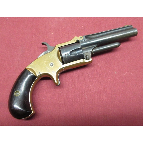 1012 - Marlin XXX standard 1872 pocket revolver 5 shot .30 cal rimfire, round 3