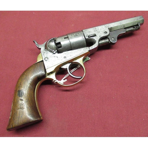 1017 - J. M. Cooper Navy 2nd model c.1867 5 shot double action percussion revolver .36 cal, 4