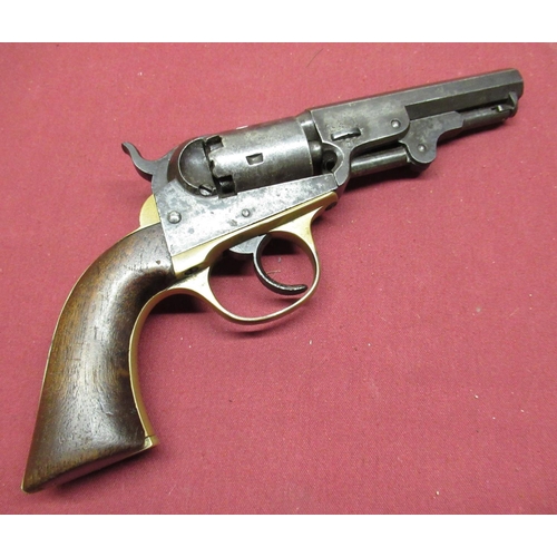 1022 - J. M. Cooper 5 shot percussion pocket 2nd model revolver, .31 cal double action, 4