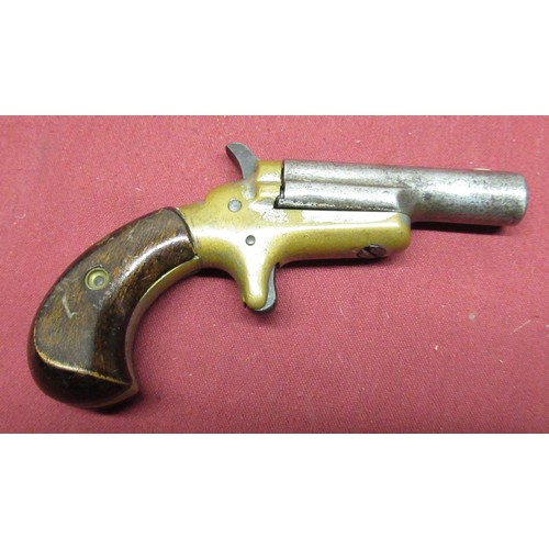 1025 - Colt Thuer 3rd model Deringer .41 rimfire single shot, 2.5 swivel barrel signed Colt, bronze frame w... 