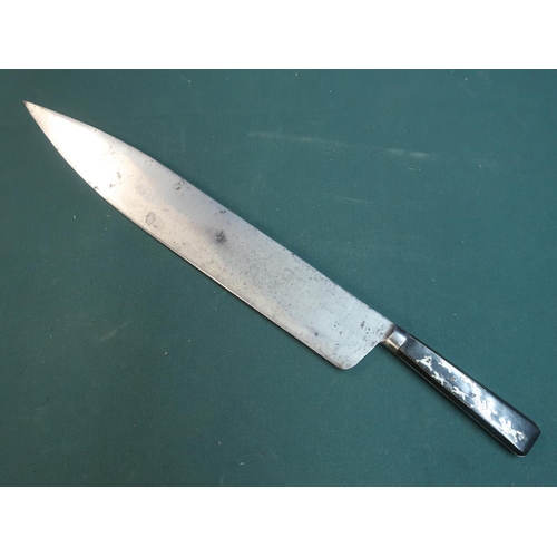1041 - Antique SNAKE BRAND (Samuel Kitchin, Sheffield) large hunting/machete/Bowie knife.  14 inch steel bl... 