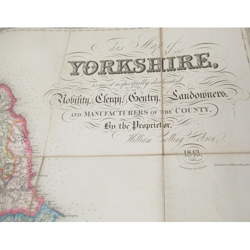 1319 - Hobsons New Survey of Yorkshire map, 1843