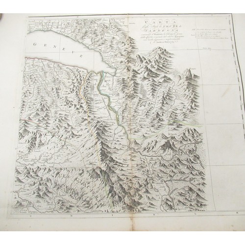 1289 - Six sheets from Andrew Drurys 1765 Edition of Borgonio's Survey of the Kingdom of Sardinia