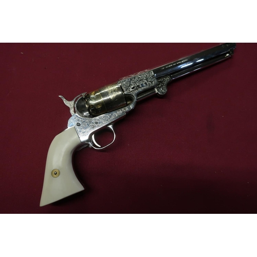 393 - Elli Pietta Colt Navy 1851 .44 cal black powder revolver, no. 414461 (section 1 certificate required... 