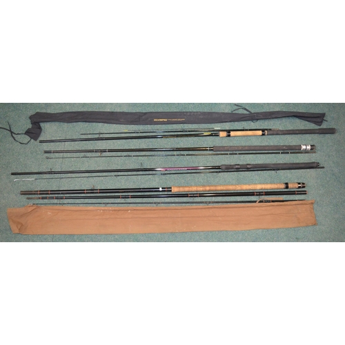 123 - 4 Coarse glass fibre fishing rods:
Korean made 
