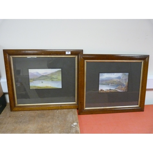 49 - Two modern oak frame prints, Lakeland scenes.