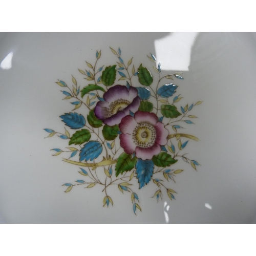 12 - Wedgwood bone china floral decorated plate.