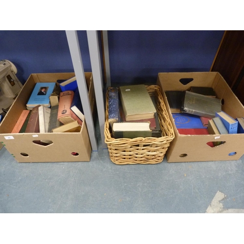 27 - Three boxes of general books, mainly novels and general literature.