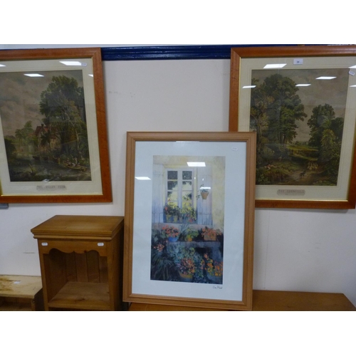34 - Pair of prints after John Constable, 'The Cornfield' and 'The Valley Farm', and another print by Hei... 