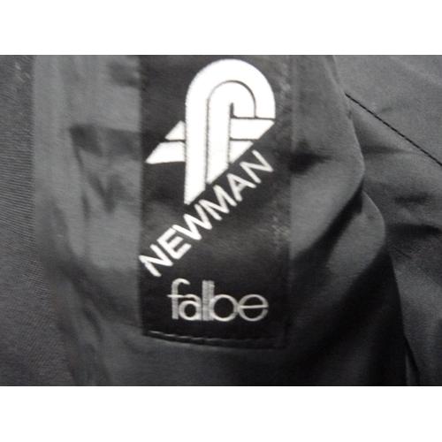 36 - Newman men's black kilt jacket, size 36, with green sock flashes.