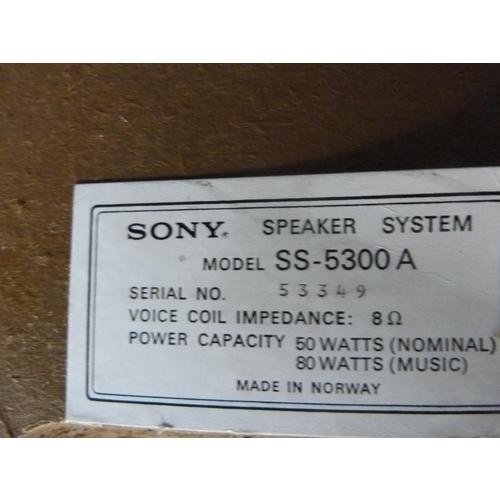 28 - Pair of Sony SS-5300A speakers.