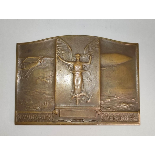 France. 1909 Navigation Aerienne medal / plaque by Pierre-Al... | Barnebys