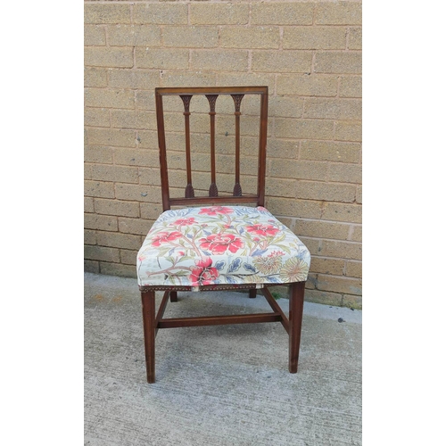 564 - Set of fourteen mahogany dining chairs, comprising of twelve side chairs with a pair of carvers, wit... 