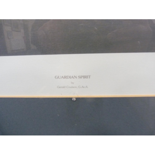 34 - Gerald CoulsonGuardian SpiritSigned in pencil, limited edition print, 283/850, with blind stamp.... 