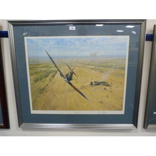 38 - Gerald CoulsonHarvest 1940Signed in pencil, limited edition print, 4/650, with blind stamp.... 