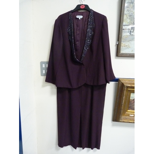 39 - Dress and jacket by Karen Millen, New York, size 16W.