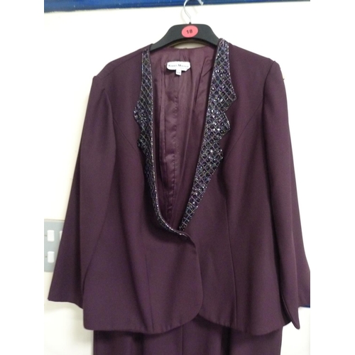 39 - Dress and jacket by Karen Millen, New York, size 16W.
