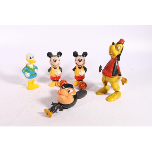 18 - Vintage Walt Disney Productions toys including a Burbank Toys Ltd Mickey Mouse pull string toy, two ... 