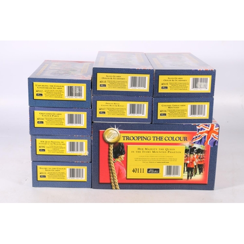 30 - Racing Champions Ertl Inc, nine Britains Trooping the Colour metal model sets including 40111 (2001)... 