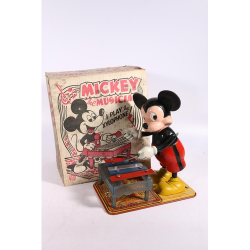 5 - Mickey The Musician 'I Play the Xylophone' clockwork automaton by Louis Marx and Co Ltd of Swansea, ... 