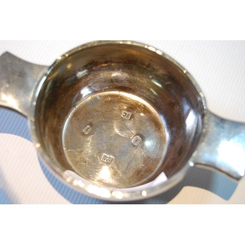 17 - Perth: silver quaich of typical style, with square grips, without foot, by James Cornfute, c. 1800, ... 